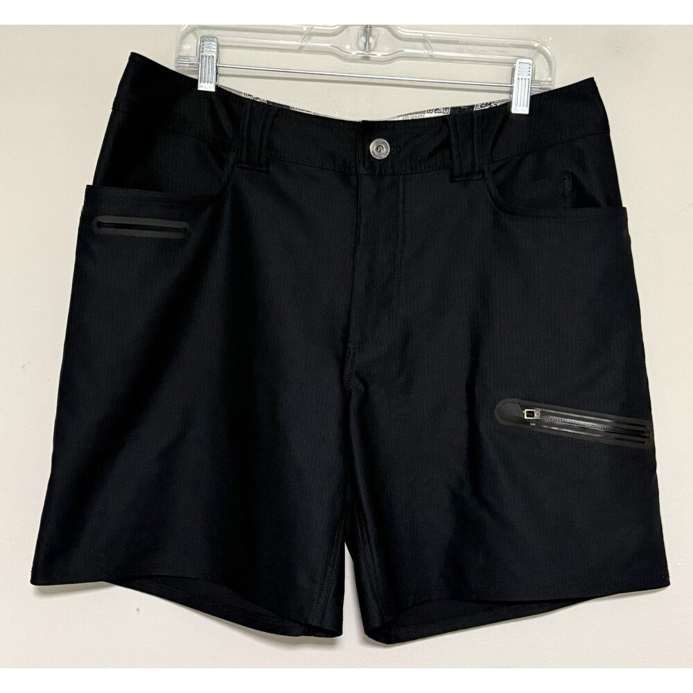 Lululemon Athletica Cadence Commute Cargo Short Sz 36 7-Pocket Black
